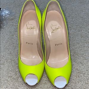 Neon Green/Yellow Christian Louboutin Heels